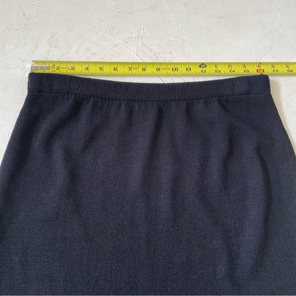 Vintage J.S.S Knitted Maxi Black Skirt XL Made in USA - Picture 4 of 7